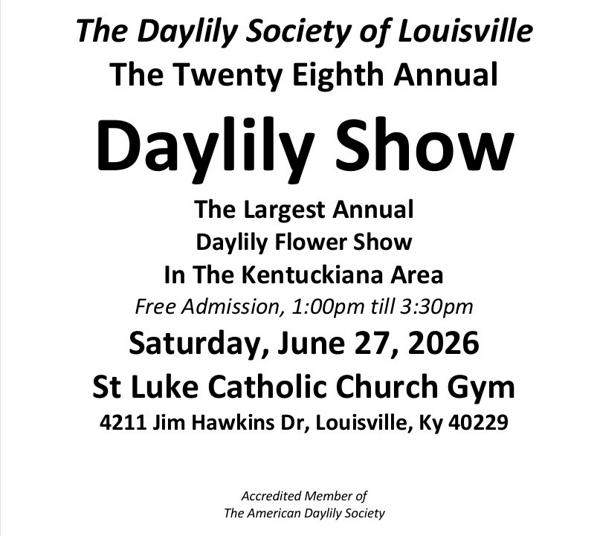 Daylily show 2026